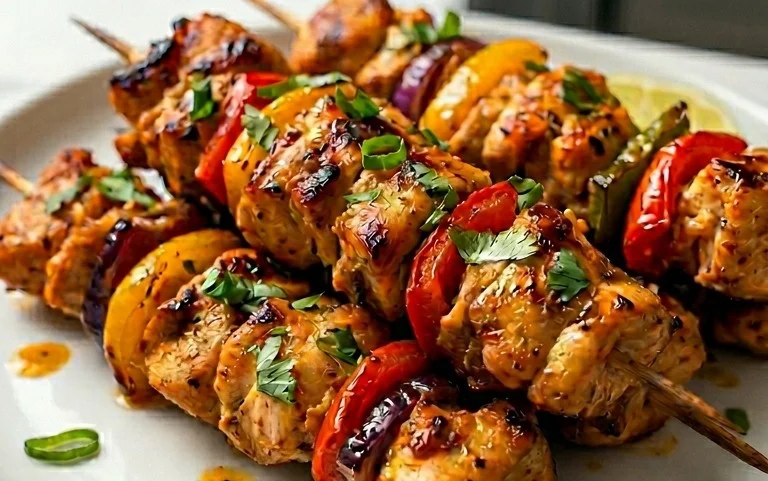 Air Fryer Chicken Skewers (VIDEO)