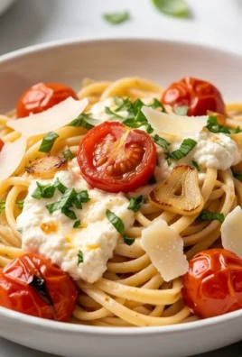 Roasted Tomato and Garlic Ricotta Pasta