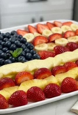 4th of July Fruit Platter Idea | How to Make an American Flag