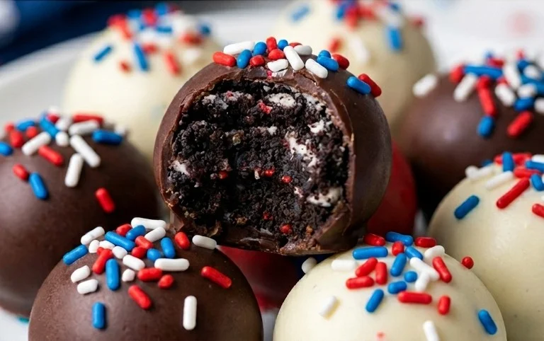 Patriotic Oreo Balls