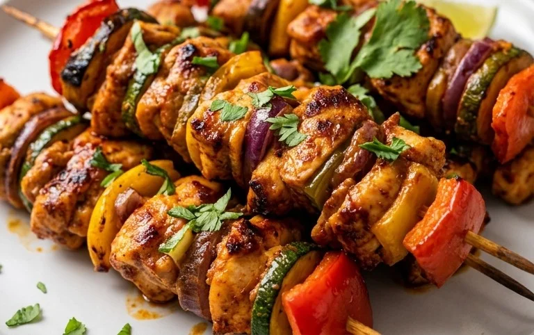 Mexican Barbecue Chicken Skewers
