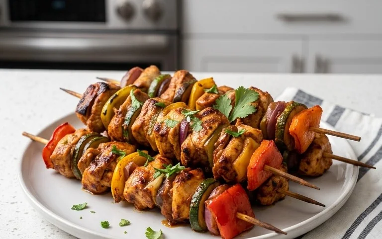 Mexican Barbecue Chicken Skewers