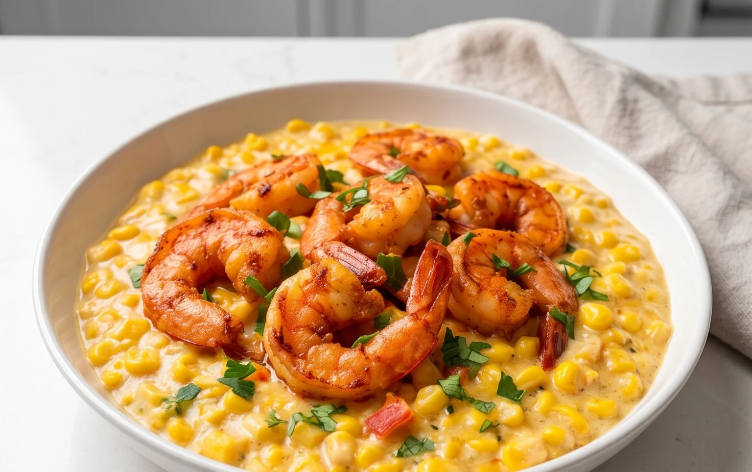 Shrimp and Creamed Corn (30 Minutes, One-Pan)
