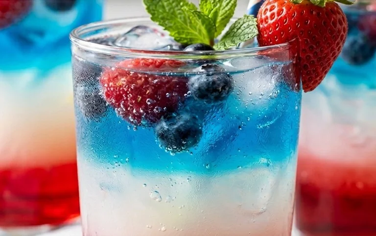 July 4th Layered Drinks Recipe