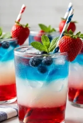 July 4th Layered Drinks Recipe