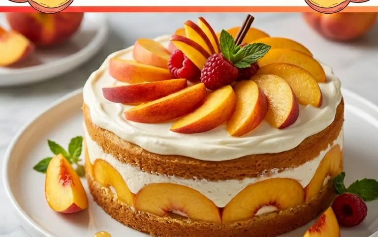 Peaches and Cream Cake