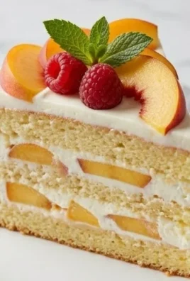 Peaches and Cream Cake