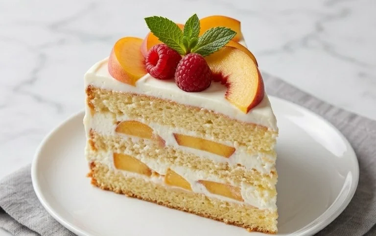 Peaches and Cream Cake