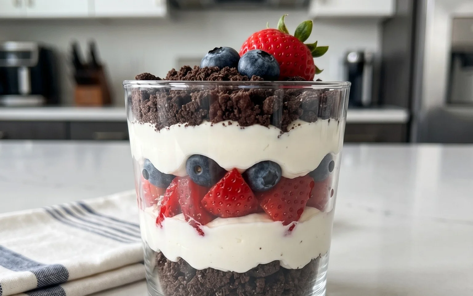 Red, White and Blue Dirt Cups