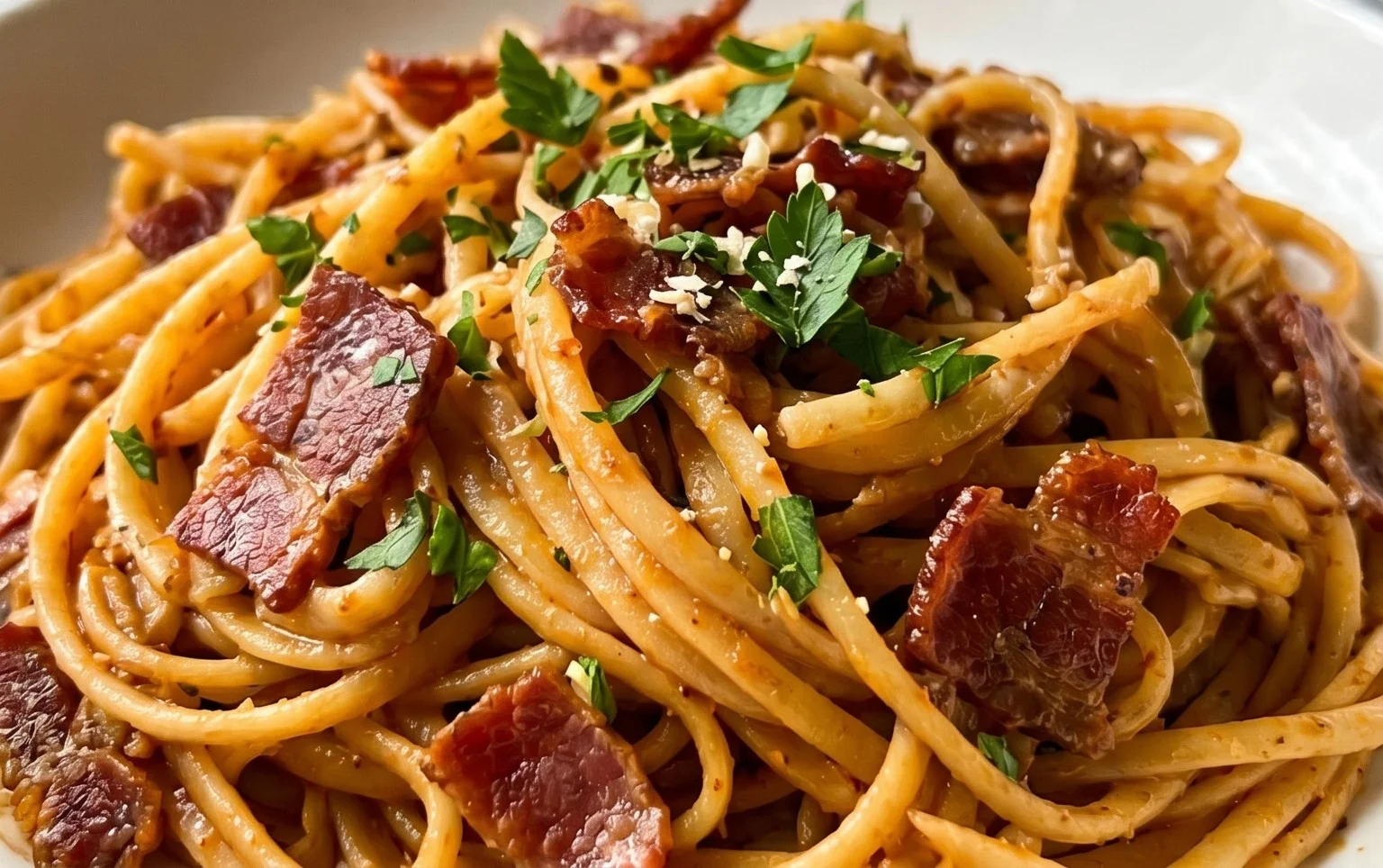Beef Bacon Pasta