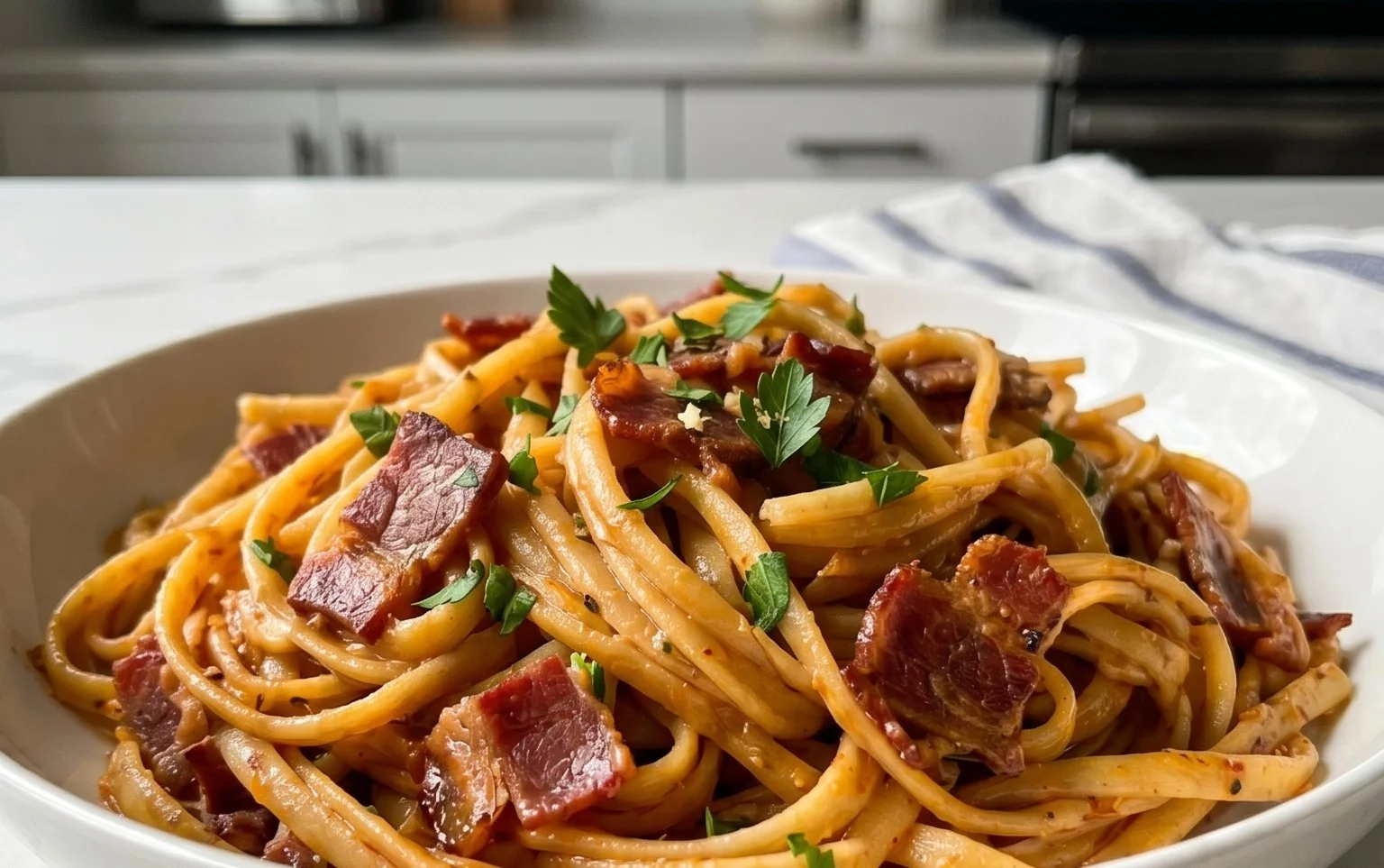 Beef Bacon Pasta