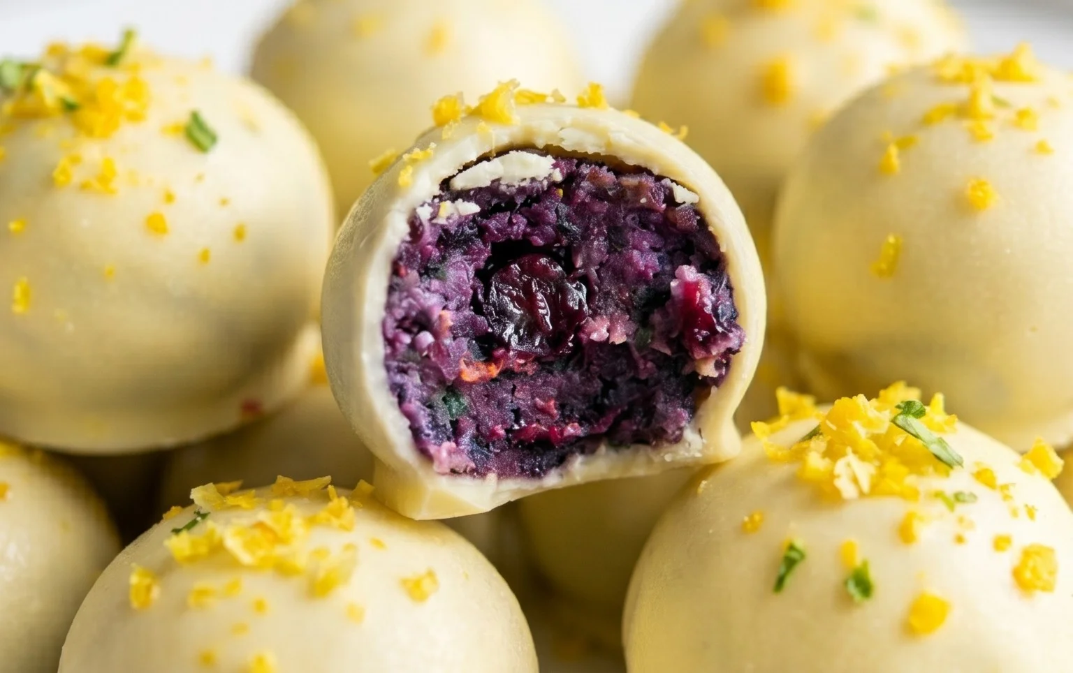 LEMON BLUEBERRY TRUFFLES 