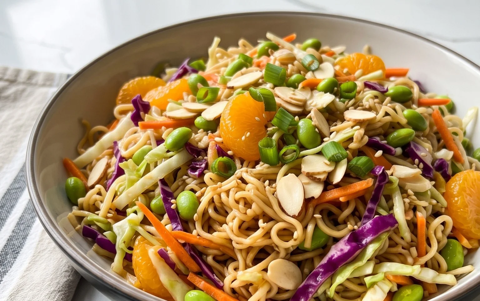 Crunchy Asian Ramen Noodle Salad Recipe