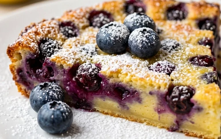 Lemon Blueberry Clafoutis