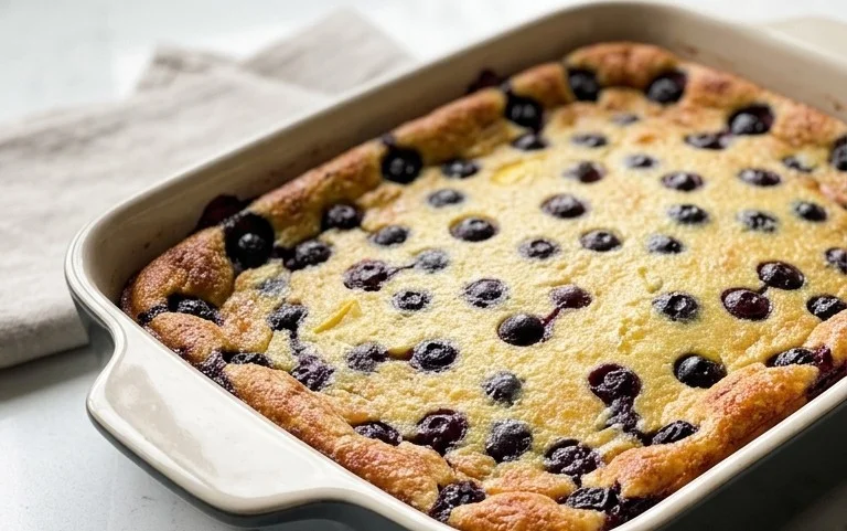 Lemon Blueberry Clafoutis