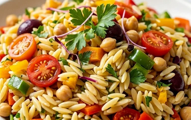 Rainbow Orzo Salad