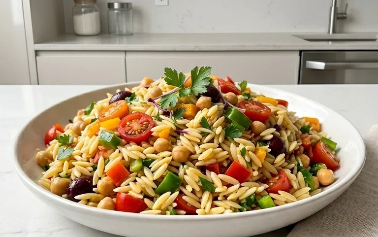 Rainbow Orzo Salad