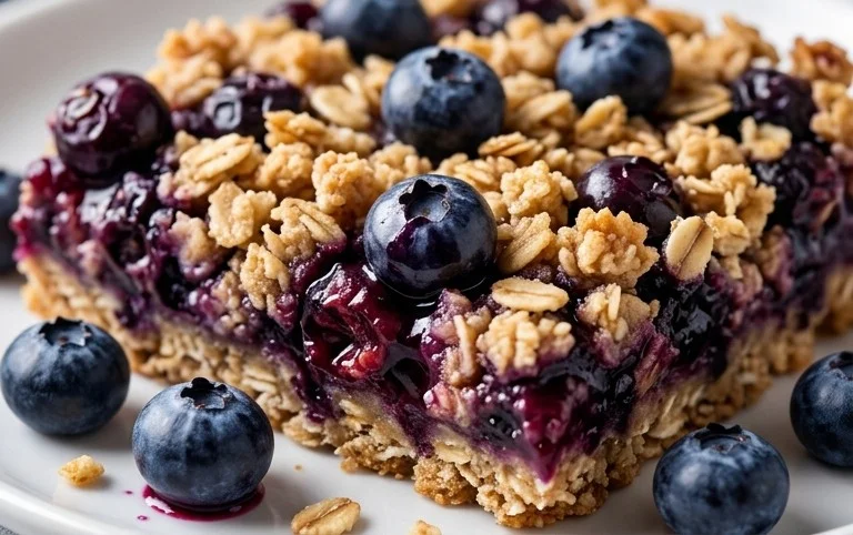 Blueberry Oatmeal Bars