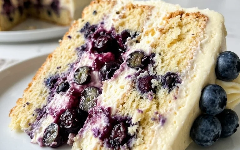 Nova Scotia Blueberry Cream Cake