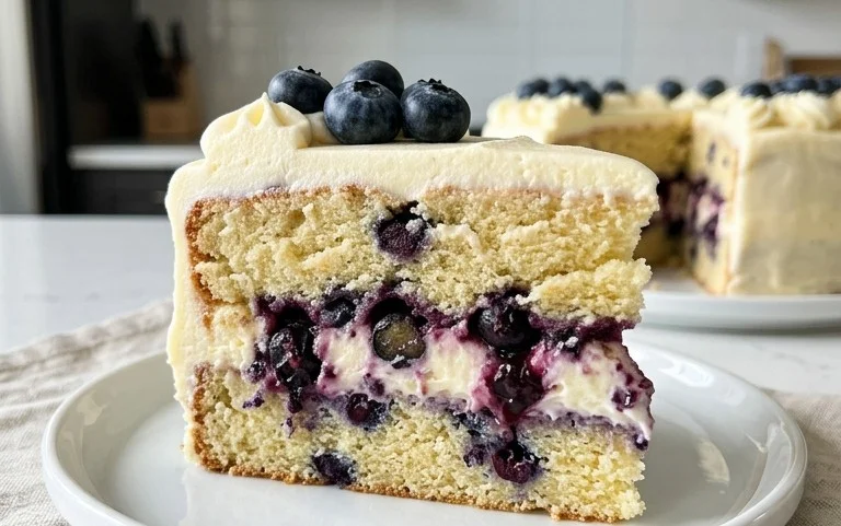 Nova Scotia Blueberry Cream Cake