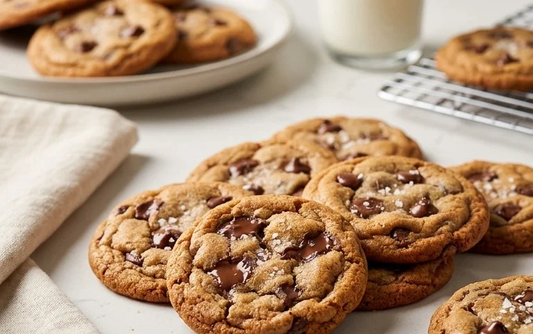 Crispy and Chewy Chocolate Chip Cookies