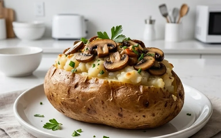 The Ultimate Stuffed Baked Potatoes with Mushrooms