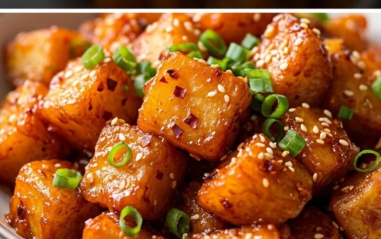 Crispy Honey Chilli Potatoes