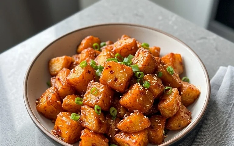 Crispy Honey Chilli Potatoes