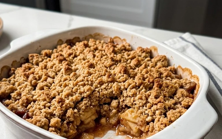 Healthy Breakfast Apple Crum extractble
