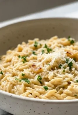 Creamy Garlic Parmesan Orzo