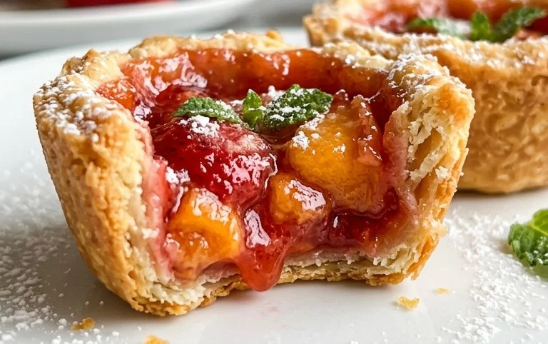 Strawberry Peach Pie Bites