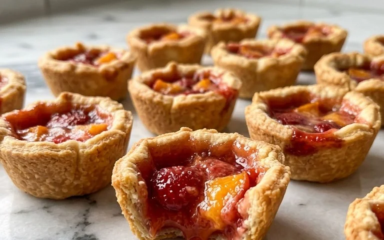 Strawberry Peach Pie Bites