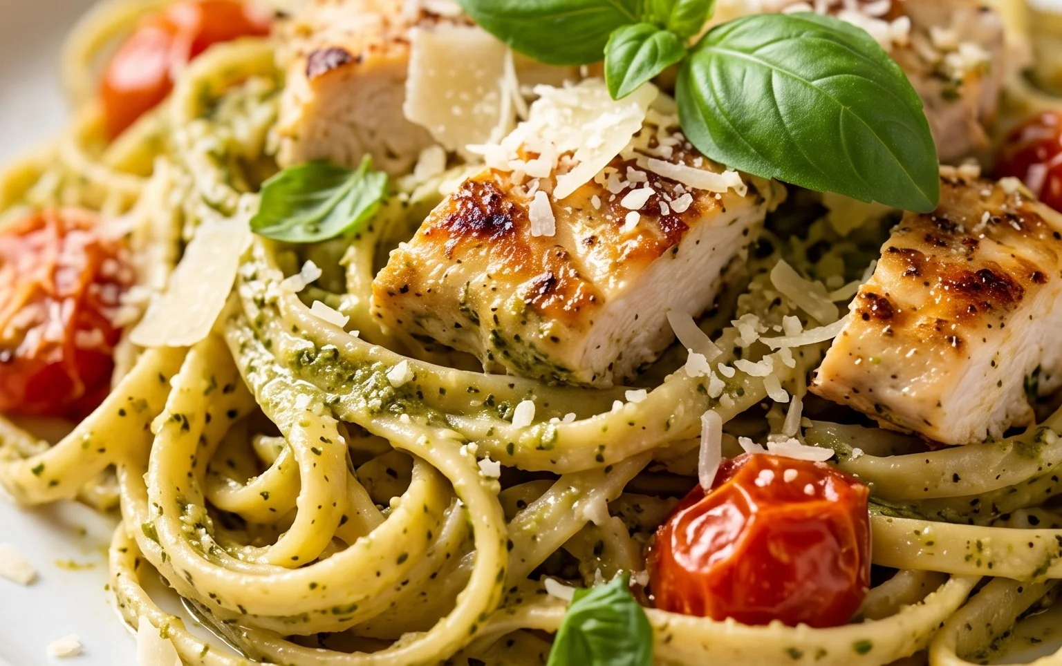 Creamy Chicken Pesto Pasta
