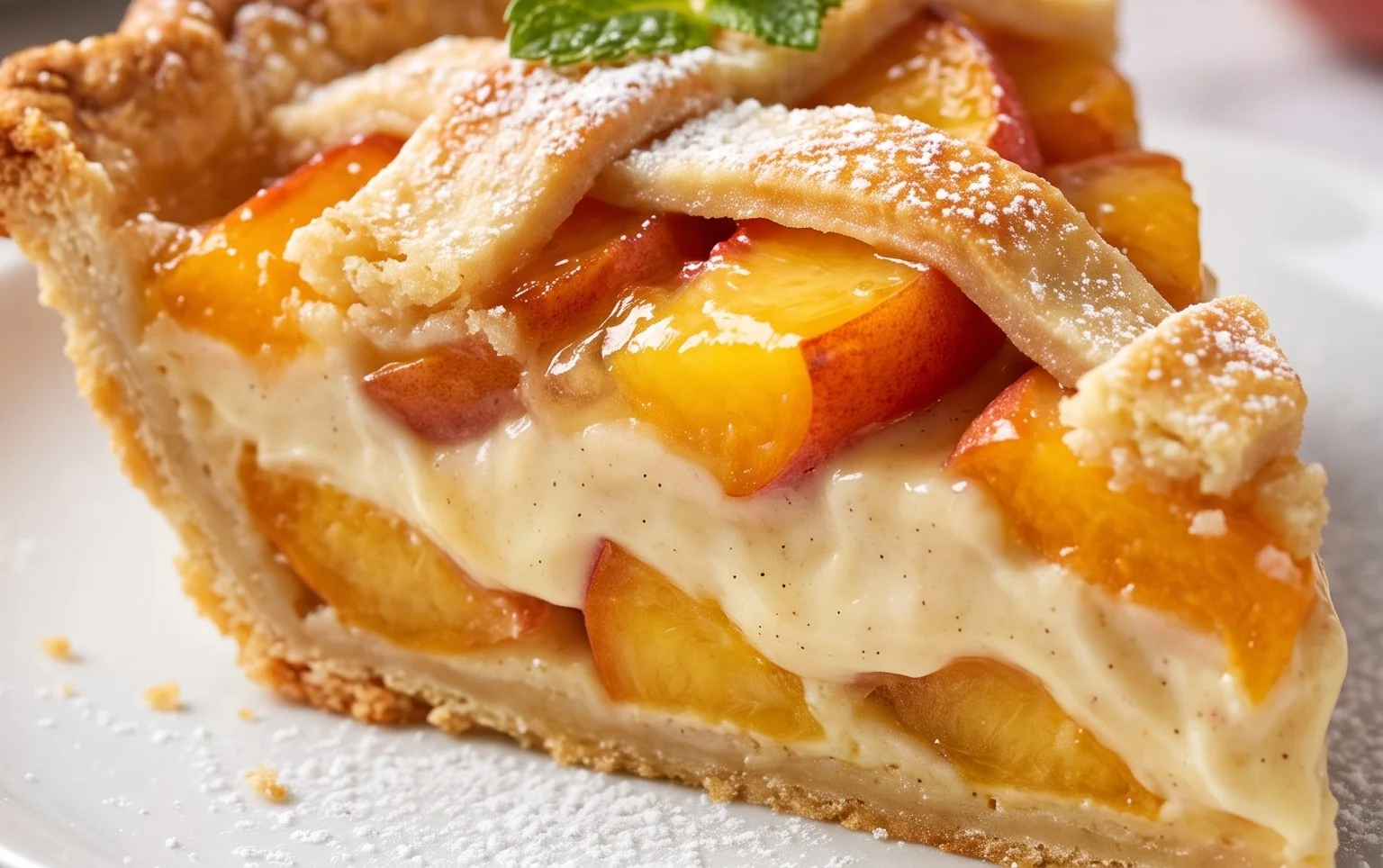 Peaches and Cream Pie
