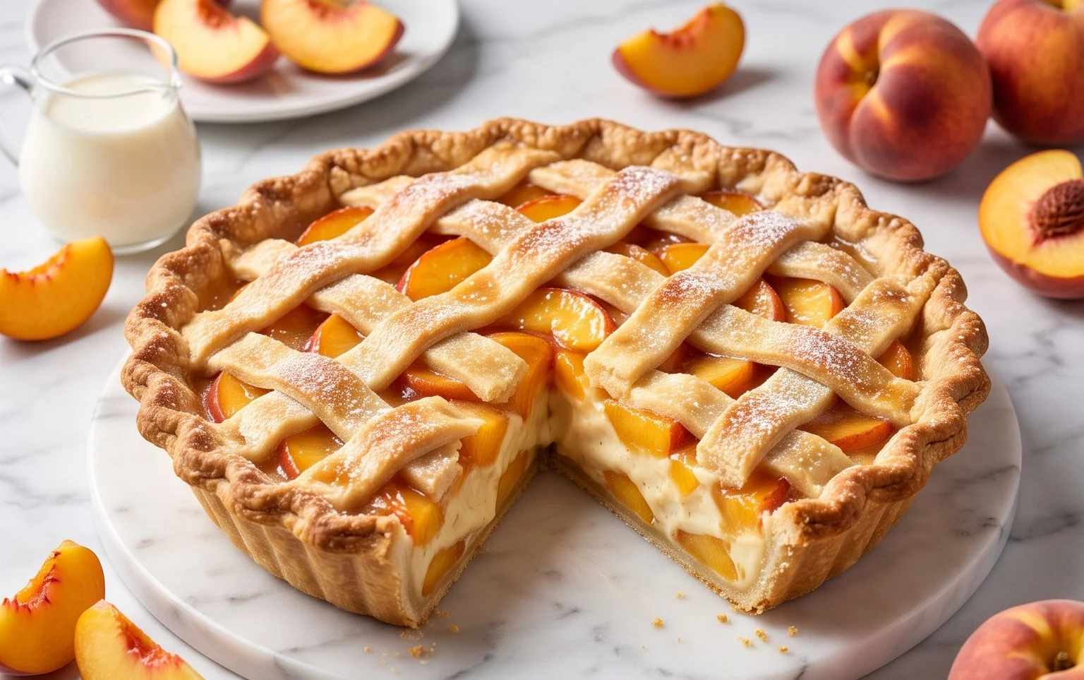 Peaches and Cream Pie