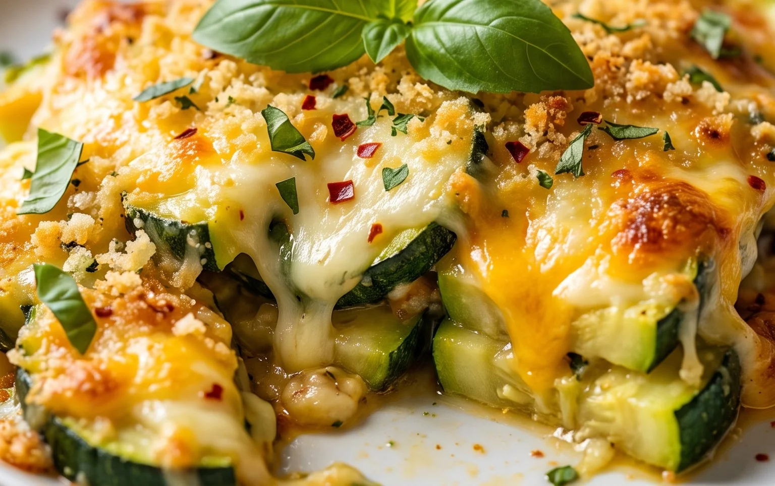 Baked Zucchini and Cheese