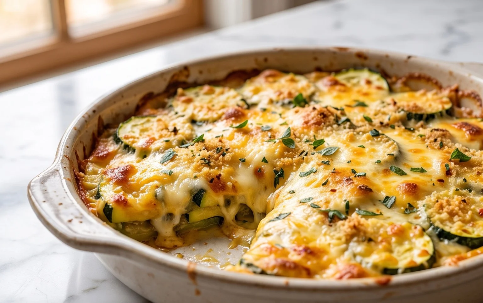 Baked Zucchini and Cheese