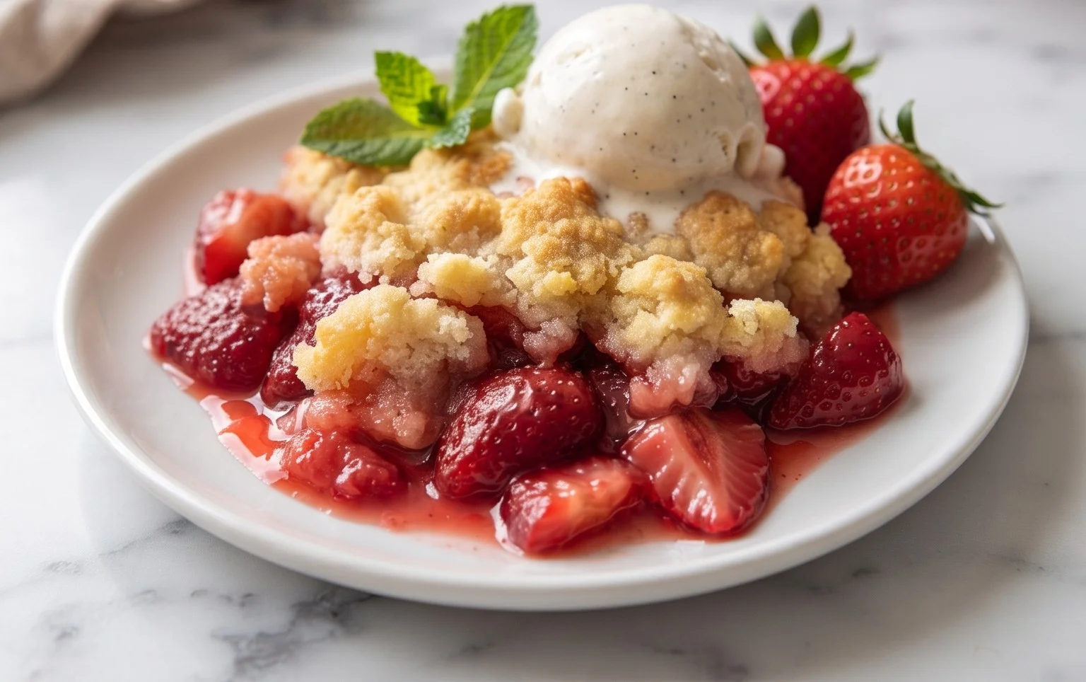 Strawberry Cobbler
