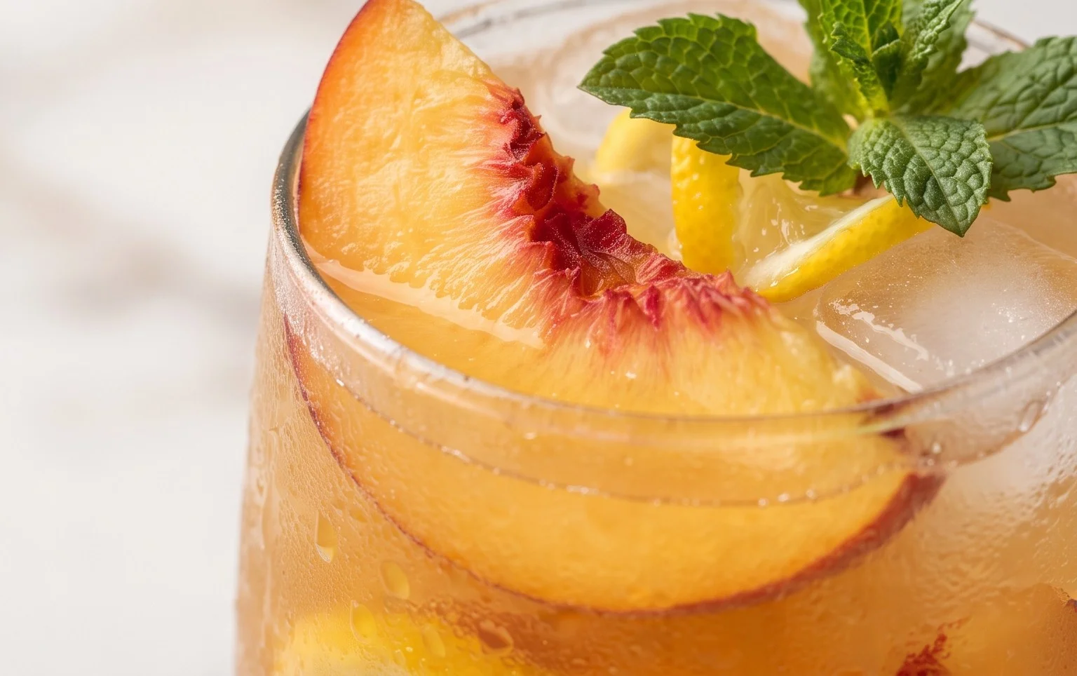 Refreshing Peach Lemonade