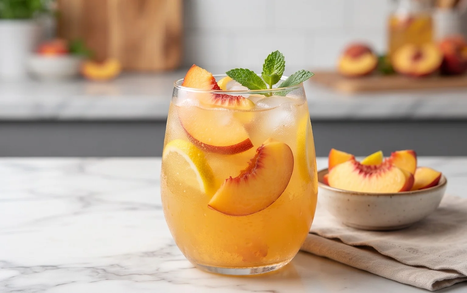Refreshing Peach Lemonade