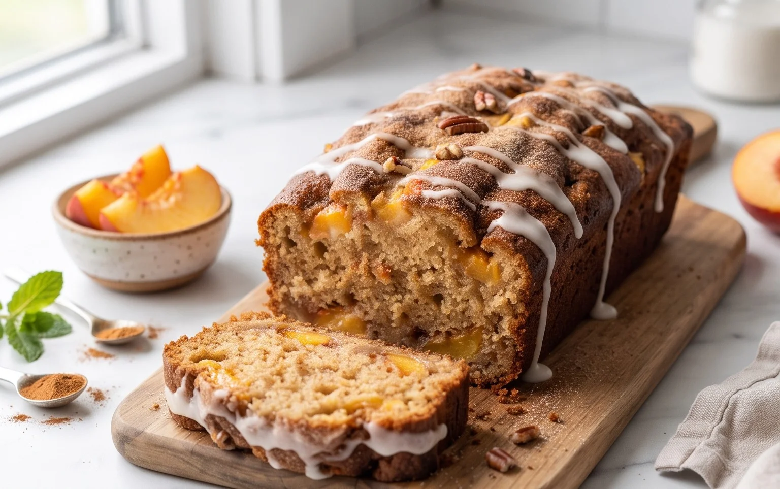 Spiced Peach Bread