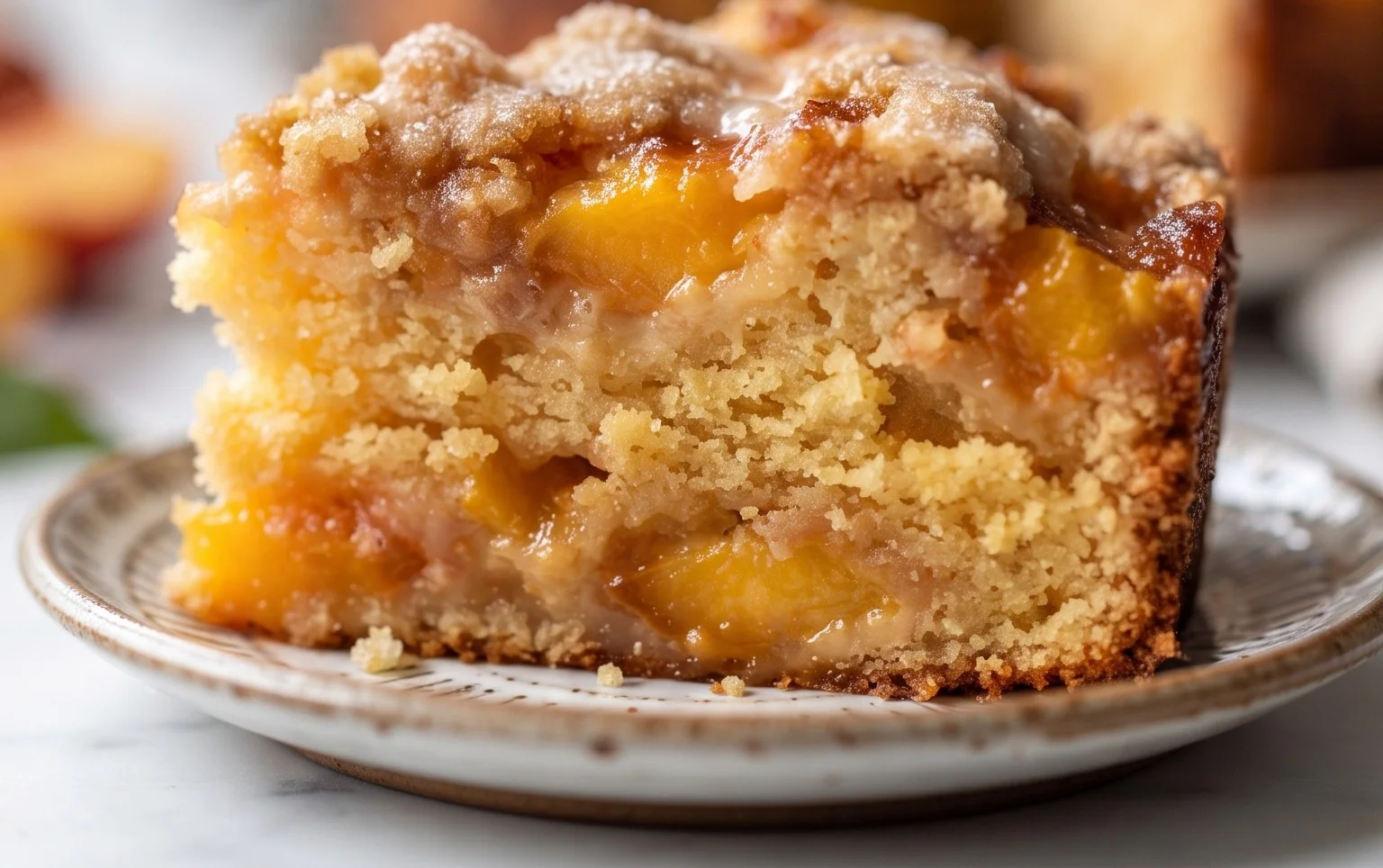 Peach Cobbler Pound Cake