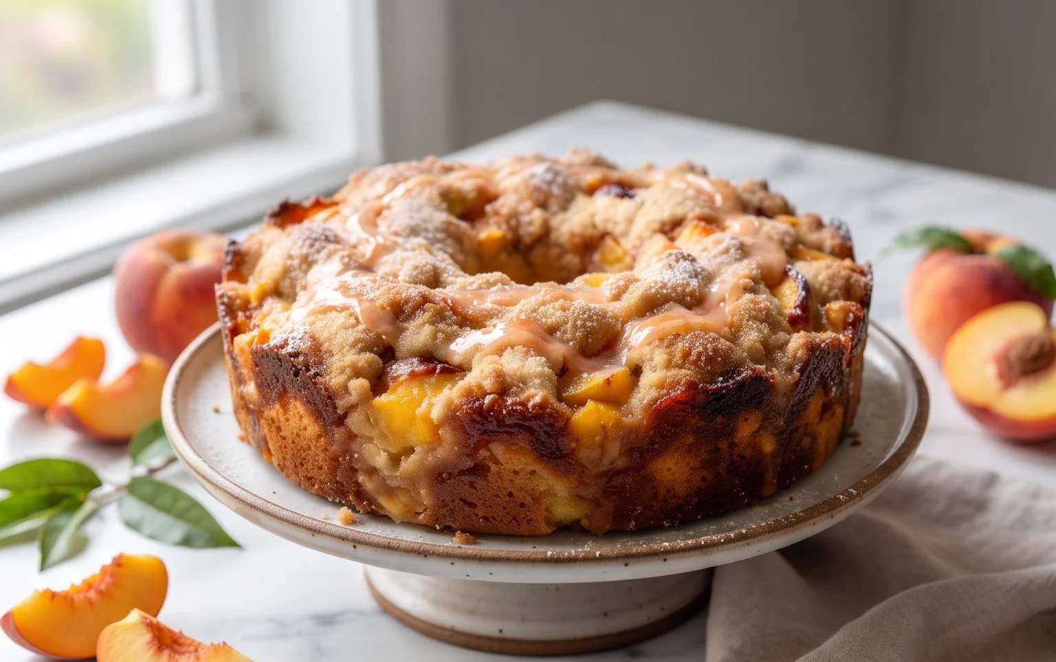 Peach Cobbler Pound Cake