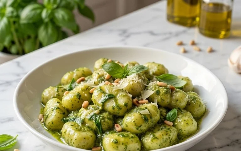 Creamy Pesto Gnocchi