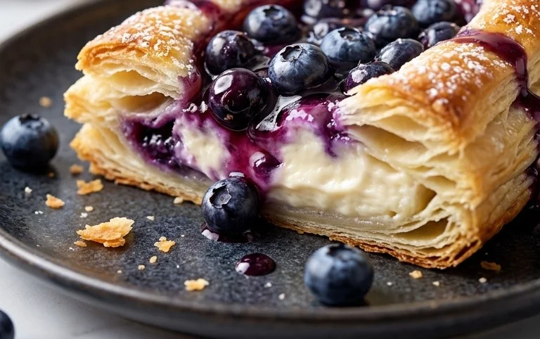 Blueberry Cream Cheese Puff Pastry