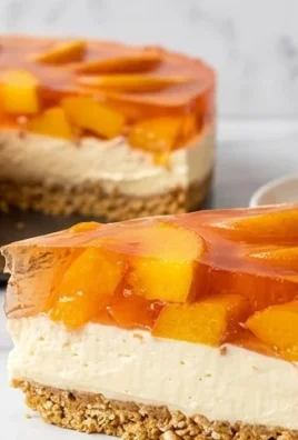 Peach Pretzel Salad Dessert