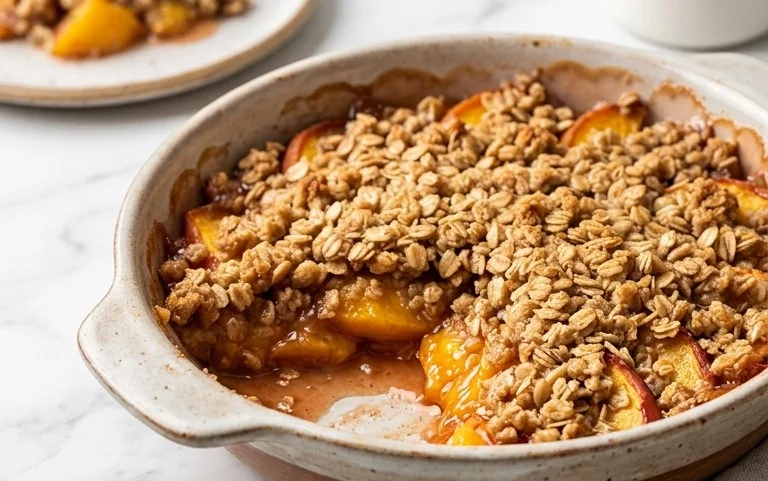 Fresh Peach Crisp Recipe