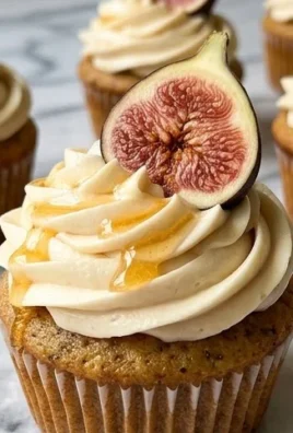 Fig Cupcakes with Honey Cream Cheese Frosting