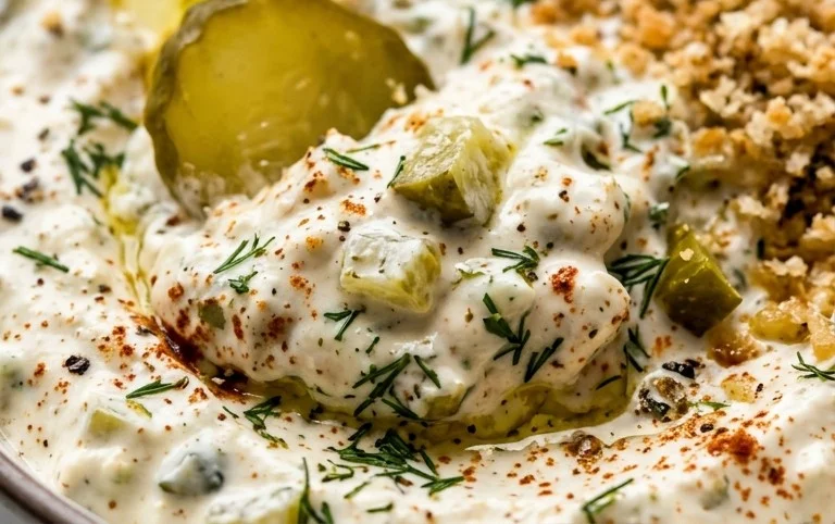 Easy Fried Pickle Dip (Dairy-Free Option)