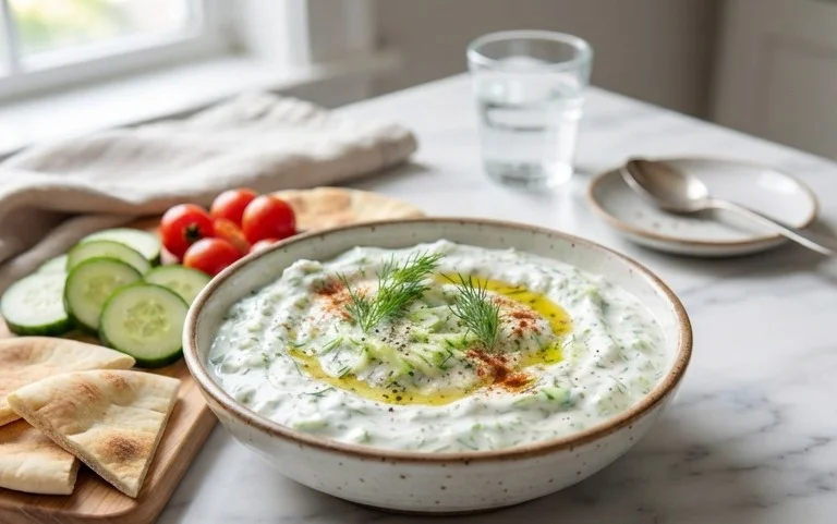 Cucumber Dip with Sour Cream and Dill